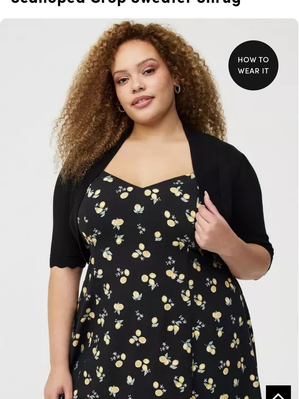 Torrid Black Cropped Open-Front Bolero - Picture 2 of 5